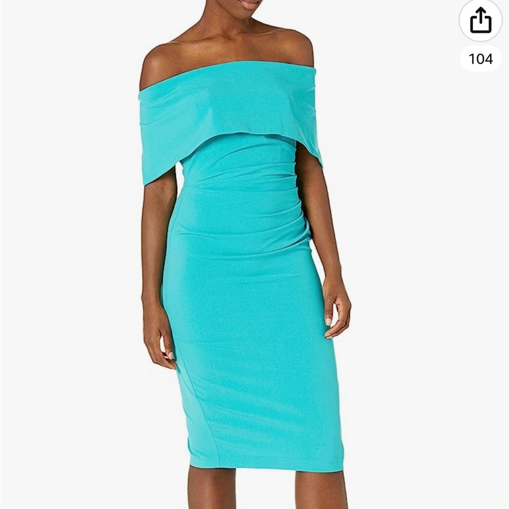 Vince Camuto Off the Shoulder Sheath Dress Size 10